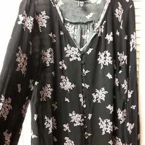 Torrid Black Floral Boho Dress 2